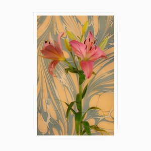 Kind of Cyan, Seventies Psychedelic Flower, 2021, Impression Giclée sur Papier Photographique