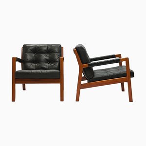 Rialto Armchairs by Carl Gustav Hiort af Ornäs for Puunveisto OY, Finland, Set of 2
