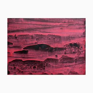 Li Chi-Guang, The Red Mountain Series No.22, 2018, Tinta sobre papel