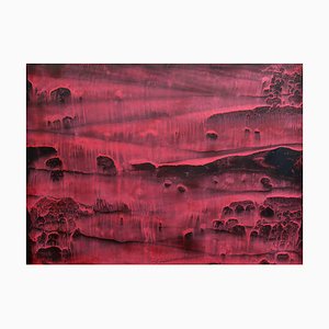 Li Chi-Guang, The Red Mountain Series No.17, 2018, Tinta sobre papel