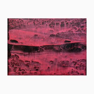 Li Chi-Guang, The Red Mountain Series No.16, 2018, Tinta sobre papel