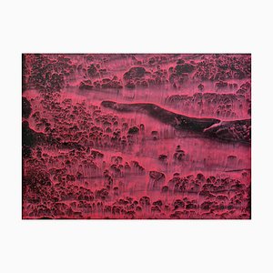 Li Chi-Guang, The Red Mountain Series No.10, 2018, Tinta sobre papel