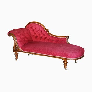 Antique Chesterfield Chaise Lounge from Howard & Sons