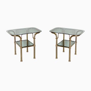 Brass Tables, 1980s, Set of 2