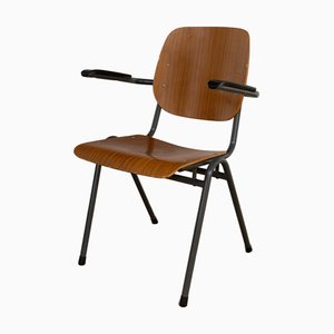 Stackable Industrial Chair with Armrests