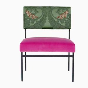 Aurea Bio Lounge Chair in Velvet & Silk by Biosofa
