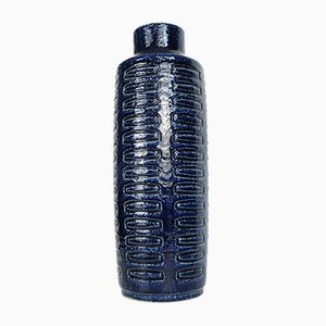 Large Scandinavian Model C15 Ceramic Vase in Cobalt Blue by Linnemann-Schmidt for Palshus, Denmark, 1960s