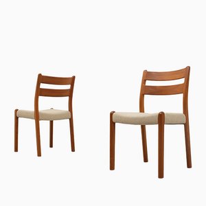 Teak Chairs from EMC Møbler, Set of 4
