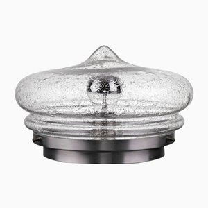 Mid-Century Ceiling or Wall Lights in Chrome and Glass, 1970s, Set of 2