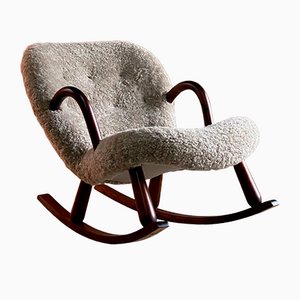Clam Rocking Chair by Arnold Madsen for Madsen & Schübel, Norway, 1950s