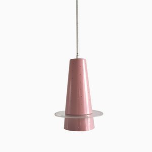 Lampada a sospensione conica nr. 205 rosa di Evenblij, Paesi Bassi, anni '60