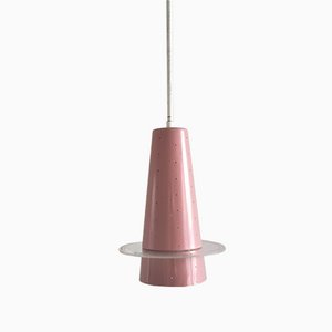 Pink Model 205 Conical Pendant Lamp from Evenblij, the Netherlands, 1960s