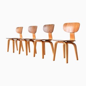 SB02 Dining Chairs by Cees Braakman for UMS Pastoe, the Netherlands 1950s, Set of 4