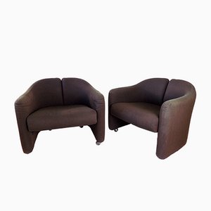 PS142 Lounge Chair by Eugenio Gerli for Tecno, Set of 2
