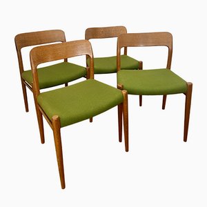 Modell 75 Stühle von Niels Otto Møller für JL Møllers, 4er Set