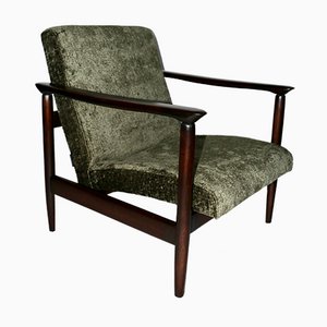 Olive Green GFM-142 Armchair by Edmund Homa, 1970s