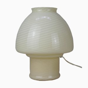 Lámpara en forma de hongo de cristal de Murano, años 60