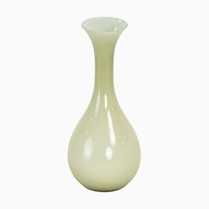 Green Opaline Vase, Italy, 1960s
