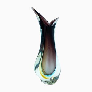 Submerged Murano Glass Vase by Flavio Poli for Seguso, Italy, 1950s