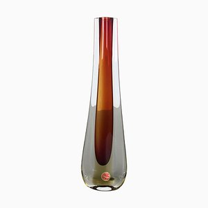 Vintage Large Murano Glass Sommerso Vase by Flavio Poli, Italy, 1970s