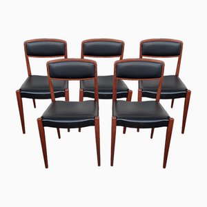 Rosewood Chairs from NF, 1970s, Set of 5