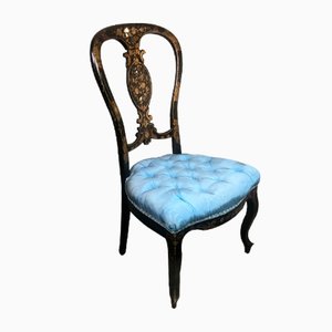 Schwarzer Holz Booster Chair