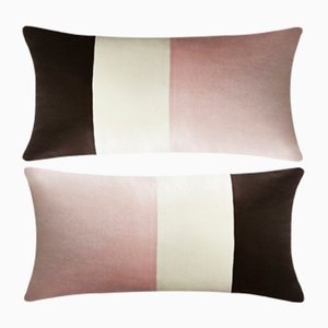 Cuscino da camera da letto a tre colori rosa di Lorenza Briola per LO Decor