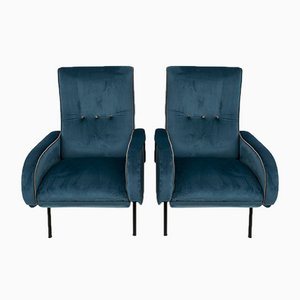 Set of Reclining Armchairs by Marco Zanuso, Italy, 1950s