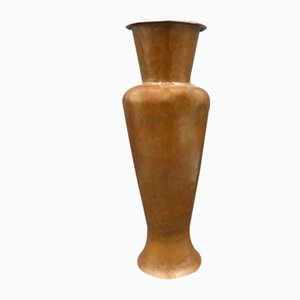 Antique Handmade Copper Flower Vase, 1930s
