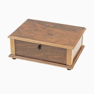 Art Nouveau Walnut Wood Box