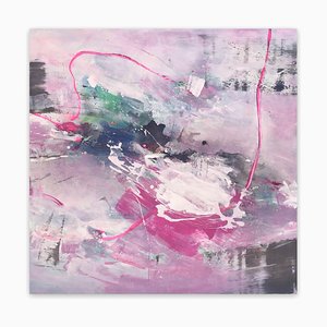 Maria Bacha, Let Love Rule, 2021, Acrylic & Ink on Canvas