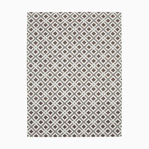 Tapis Dhurrie Marron