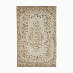 Beige Turkish Vintage Area Rug