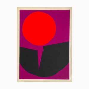 Luis Feito, Composition abstraite VIII, 1975, Sérigraphie sur Papier Arches