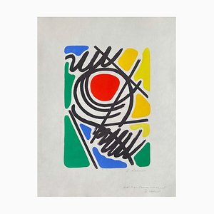 Emile Lahner, Composition abstraite, 1965, Lithograph on Arches Paper