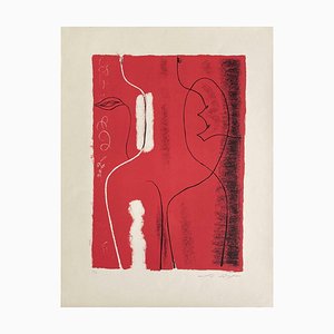 André Masson, Nu Rouge, 1950, Lithographie sur Papier Arches