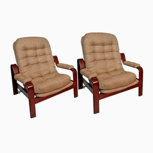 Set of Italian Lounge Chairs, 1970s