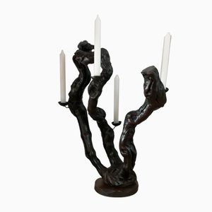 Candleholder with 4 Arms & Vine Base