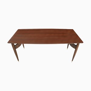 Mid-Century Modern Rosewood Dining Table in the Style of Carlo Mollino, Italy, 1950s