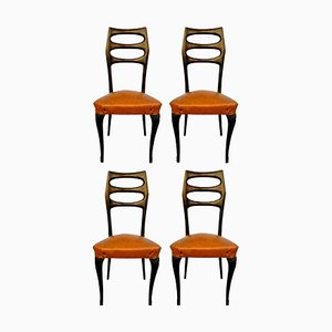Mid-Century Chairs In the Style of Paolo Buffa, 1950s, Set of 4