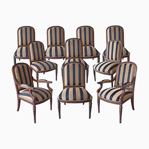 Mahogany Classic Chairs from Hurtado, Set of 10