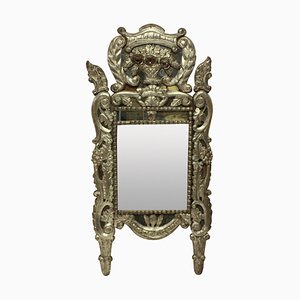 Italian Silver Leaf Mirror, 1700s