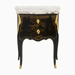 Louis XV Style Living Room Table in Chinese Lacquer, 1880s