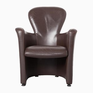 Brown Leather Amphora Armchair by Frans Schrofer for Leolux