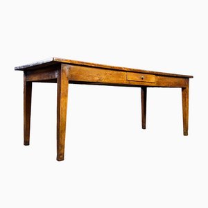 French Dining Table in Oak, 19th Century