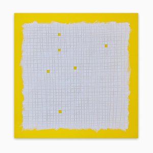 Tom Henderson, Luck of the Devil - Yellow, 2018, Ölfarbe auf Acrylglas