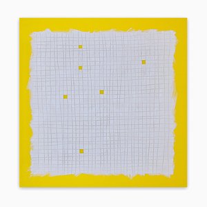 Tom Henderson, Luck of the Devil - Yellow, 2018, Peinture à l'Huile sur Acrylique Coulé