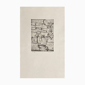 Maurice Lemaitre, Puzzle III, 1967, Etching on BFK Rives Paper