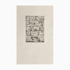 Maurice Lemaitre, Puzzle III, 1967, Gravure à l'Eau-Forte sur Papier BFK Rives
