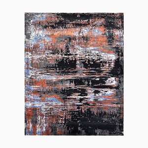 Modern Abstract Style Knotted Rug